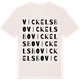 Vintage White t-shirt med Vickelsbo ordlek t-shirt