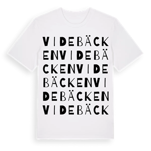 Videbäcken ordlek t-shirt – ekologisk bomull t-shirt från Pinshirt