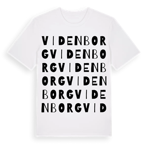 Videnborg ordlek t-shirt – ekologisk bomull t-shirt från Pinshirt