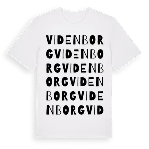 Videnborg ordlek t-shirt – ekologisk bomull t-shirt från Pinshirt