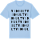 Blue Soul t-shirt med Vidhult ordlek t-shirt