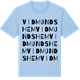 Blue Soul t-shirt med Vidmundshem ordlek t-shirt