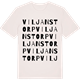Vintage White t-shirt med Viljanstorp ordlek t-shirt