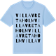Blue Soul t-shirt med Villa Vretaholm ordlek t-shirt