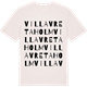 Vintage White t-shirt med Villa Vretaholm ordlek t-shirt