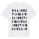 White t-shirt med Villa Vretaholm ordlek t-shirt