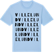 Blue Soul t-shirt med Villelund ordlek t-shirt
