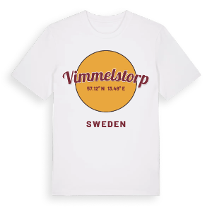 Vimmelstorp cirkel t-shirt – ekologisk bomull t-shirt från Pinshirt