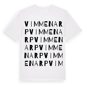Vimmenarp ordlek t-shirt – ekologisk bomull t-shirt från Pinshirt