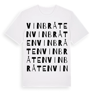 Vinbråten ordlek t-shirt – ekologisk bomull t-shirt från Pinshirt