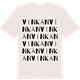 Vintage White t-shirt med Vinkan ordlek t-shirt