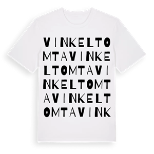 Vinkeltomta ordlek t-shirt – ekologisk bomull t-shirt från Pinshirt