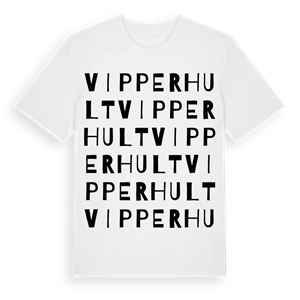 Vipperhult ordlek t-shirt – ekologisk bomull t-shirt från Pinshirt