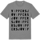 Mid Heather Gray t-shirt med Vippersjö ordlek t-shirt