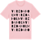 Pink Cotton t-shirt med Viredaholm ordlek t-shirt