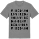 Mid Heather Gray t-shirt med Viredaholm ordlek t-shirt