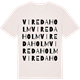 Vintage White t-shirt med Viredaholm ordlek t-shirt