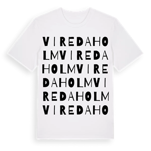Viredaholm ordlek t-shirt – ekologisk bomull t-shirt från Pinshirt