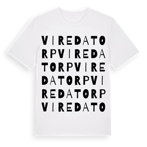 Viredatorp ordlek t-shirt – ekologisk bomull t-shirt från Pinshirt