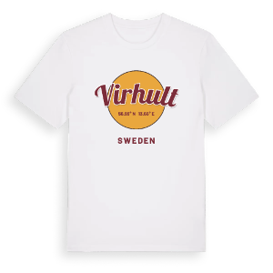 Virhult cirkel t-shirt – ekologisk bomull t-shirt från Pinshirt