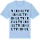 Blue Soul t-shirt med Virhult ordlek t-shirt