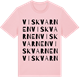 Pink Cotton t-shirt med Viskvarnen ordlek t-shirt
