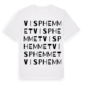 Visphemmet ordlek t-shirt – ekologisk bomull t-shirt från Pinshirt