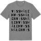 Mid Heather Gray t-shirt med Vissmålen ordlek t-shirt
