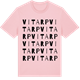 Pink Cotton t-shirt med Vitarp ordlek t-shirt