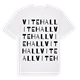 White t-shirt med Vitehall ordlek t-shirt