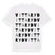 White t-shirt med Vittaryd ordlek t-shirt