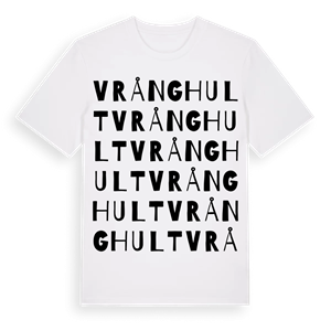 Vrånghult ordlek t-shirt – ekologisk bomull t-shirt från Pinshirt