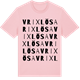 Pink Cotton t-shirt med Vrixlösa ordlek t-shirt