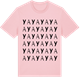 Pink Cotton t-shirt med Ya ordlek t-shirt
