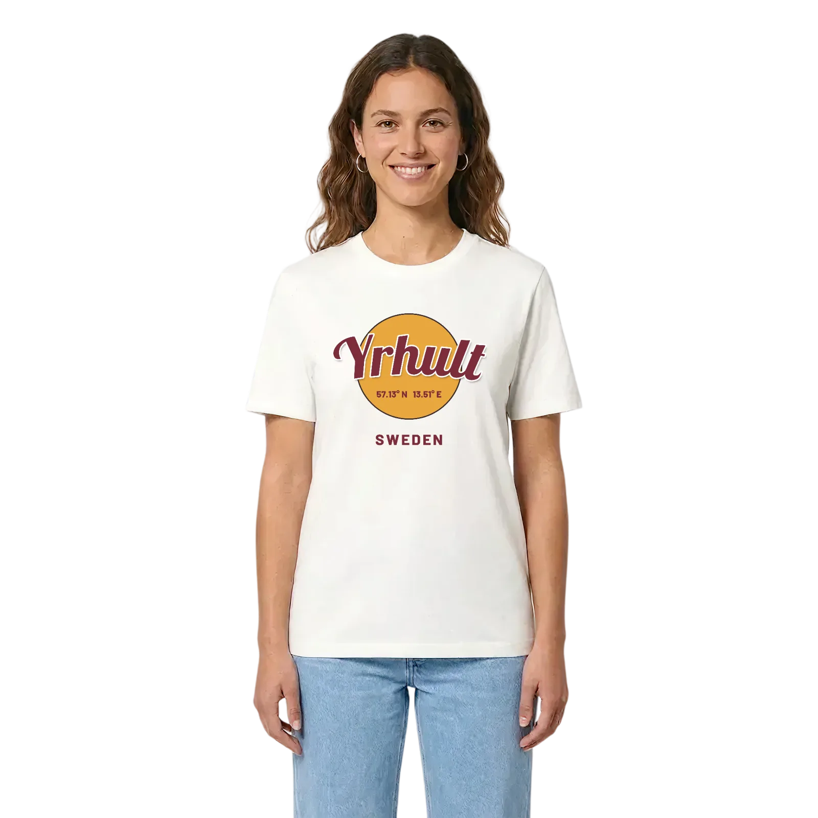 Yrhult cirkel t-shirt – White, i miljö