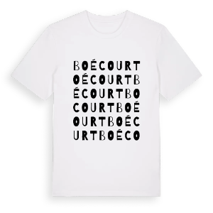 Boécourt ordlek t-shirt – ekologisk bomull t-shirt från Pinshirt
