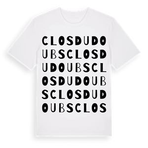 Clos du Doubs ordlek t-shirt – ekologisk bomull t-shirt från Pinshirt