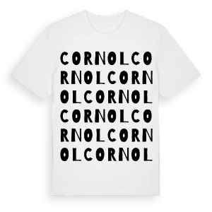 Cornol ordlek t-shirt – ekologisk bomull t-shirt från Pinshirt
