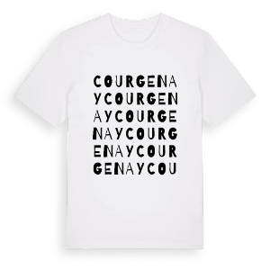 Courgenay ordlek t-shirt – ekologisk bomull t-shirt från Pinshirt