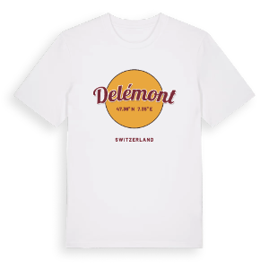 Delémont cirkel t-shirt – ekologisk bomull t-shirt från Pinshirt