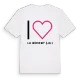 Jag älskar Le Bémont (JU) t-shirt stort tryck