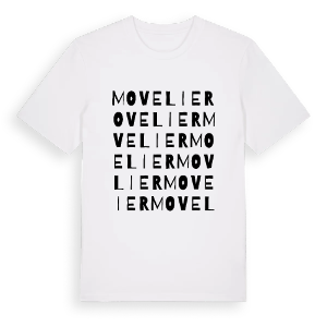 Movelier ordlek t-shirt – ekologisk bomull t-shirt från Pinshirt