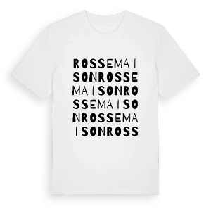 Rossemaison ordlek t-shirt – ekologisk bomull t-shirt från Pinshirt