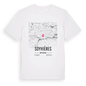 Soyhières karta t-shirt – ekologisk bomull t-shirt från Pinshirt