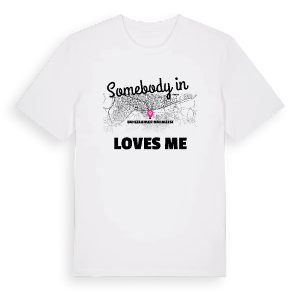 Någon i Bahçelievler Mahallesi älskar mig t-shirt – ekologisk bomull t-shirt från Pinshirt