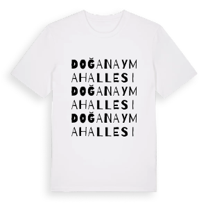 Doğanay Mahallesi ordlek t-shirt – ekologisk bomull t-shirt från Pinshirt