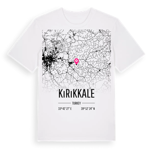 Kırıkkale karta t-shirt – ekologisk bomull t-shirt från Pinshirt