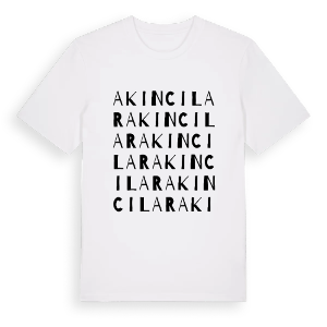 Akıncılar ordlek t-shirt – ekologisk bomull t-shirt från Pinshirt