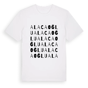 Alacaoğlu ordlek t-shirt – ekologisk bomull t-shirt från Pinshirt