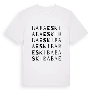 Babaeski ordlek t-shirt – ekologisk bomull t-shirt från Pinshirt